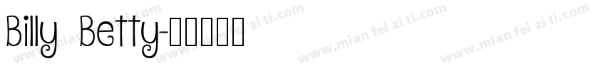 Billy Betty字体转换